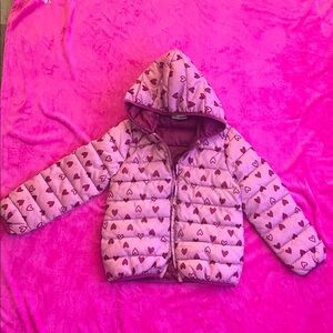 Epic Threads Magenta Hooded Puffer Jacket